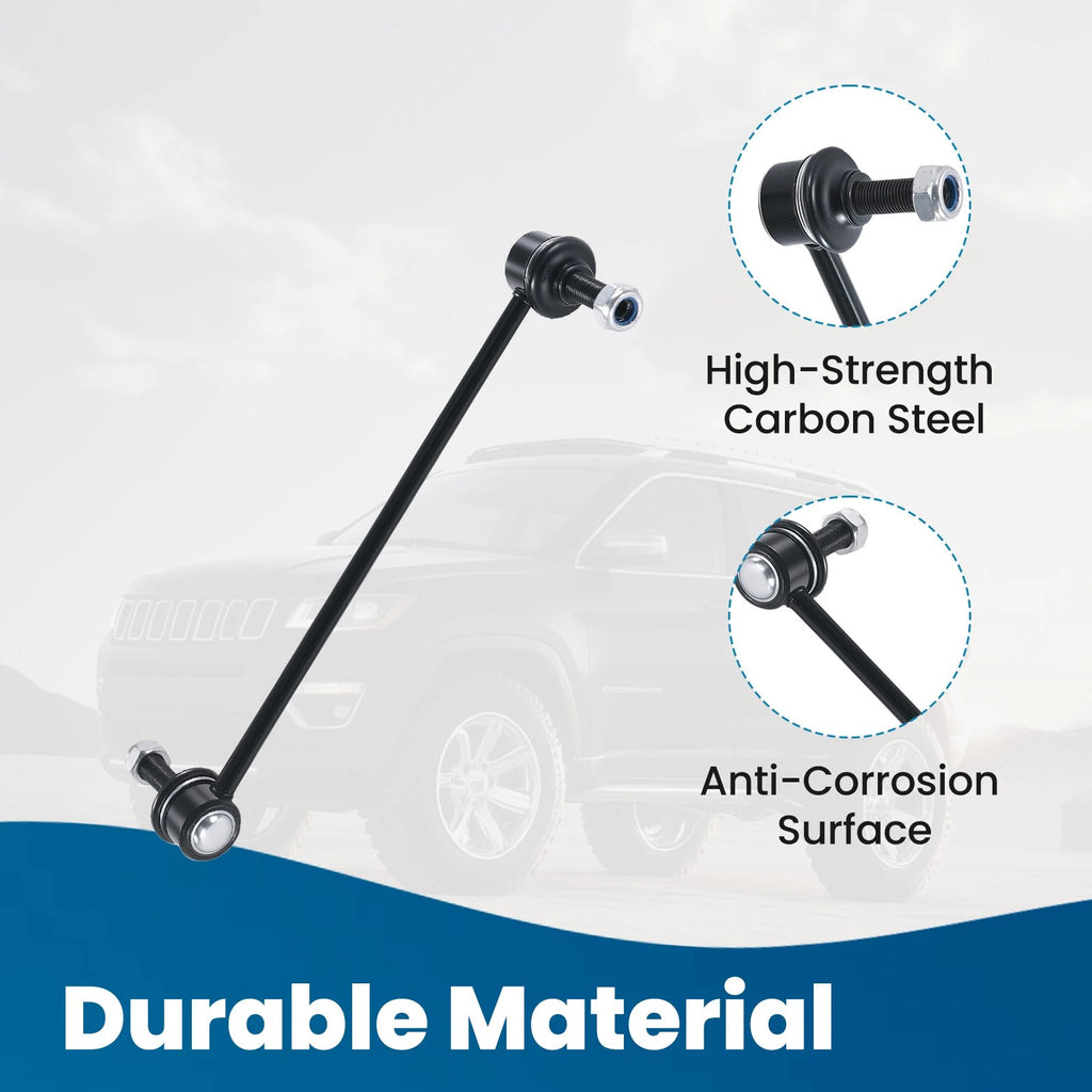 Pair Front Sway Bar End Links for Fiat 500X (2016–2023) Jeep Renegade Compass