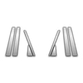 04-09 Chrome 8pc Pillar Covers to fit Hyundai Tuscson - P3656