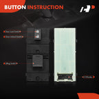 Front Right Power Window Switch for Nissan Sentra (2007-2012)