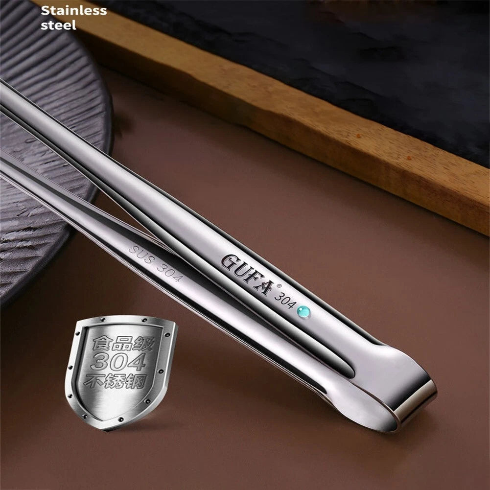 Stainless Steel Tongs for Grilling and Cooking (Universal Fit)