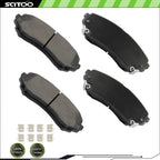 Set of 4 Front Brake Pads for Cadillac CTS (2008–2013)