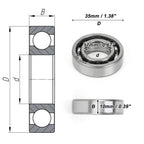 Deep Groove Ball Bearing 17x35x10mm for Scooter Skateboard (6003)