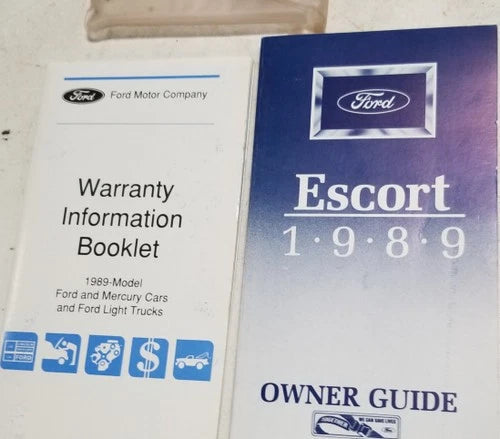 Owners Manual for Ford Escort (1989)