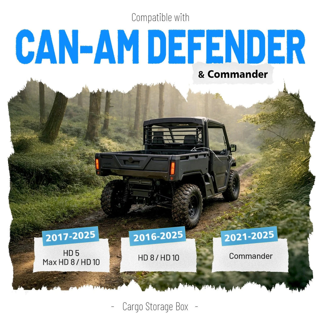 Cargo Storage Box for Can-Am Defender Max HD5 HD8 HD10 (2016–2025)