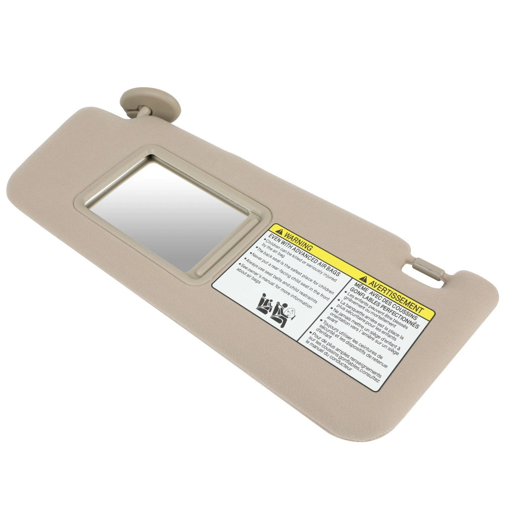 Left Driver Side Sun Visor for Toyota Tacoma (2005–2009) Tan Beige