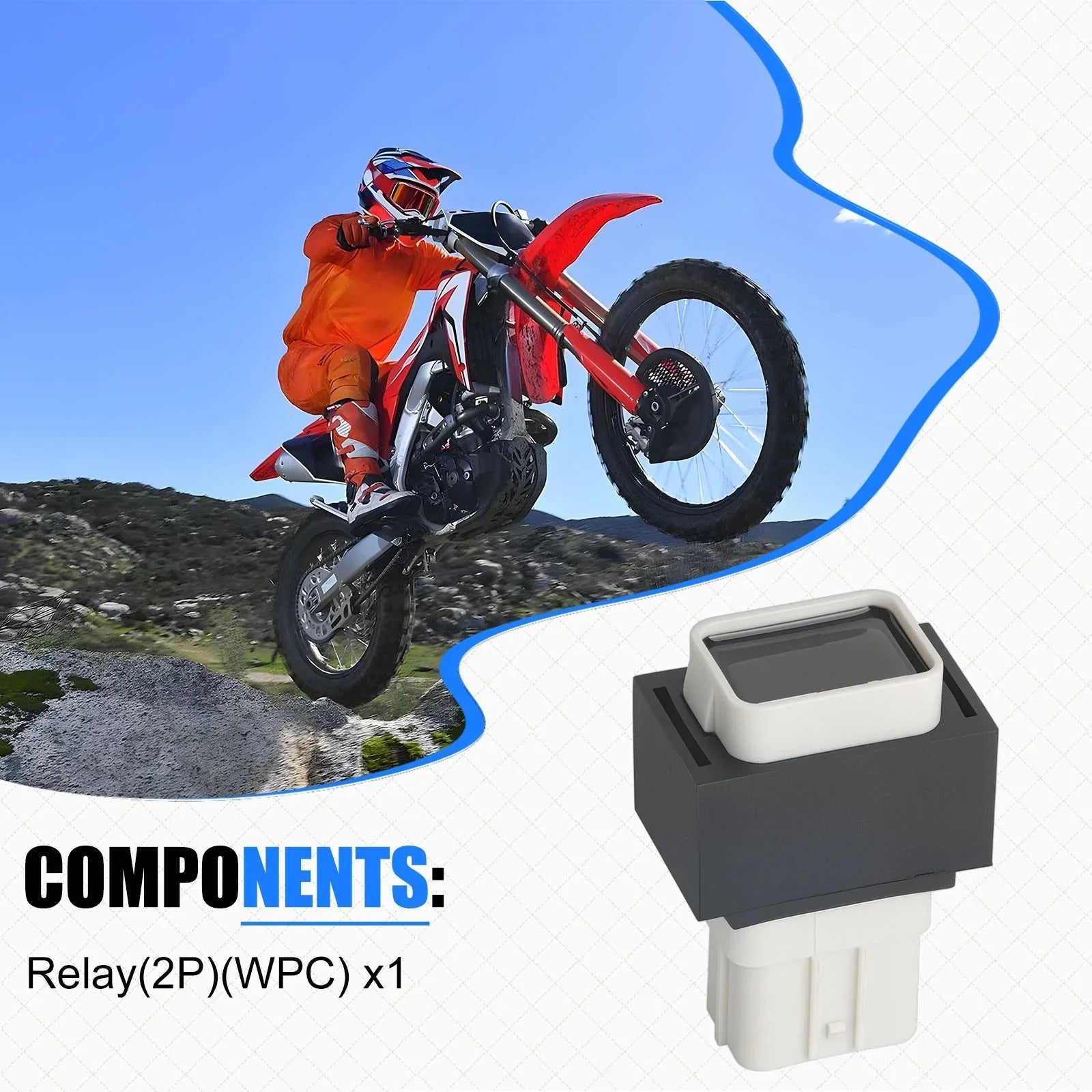 2x Relay for Honda CRF 250R 250RX 450R 450RX 450RWE 450R-S (2007–2023)