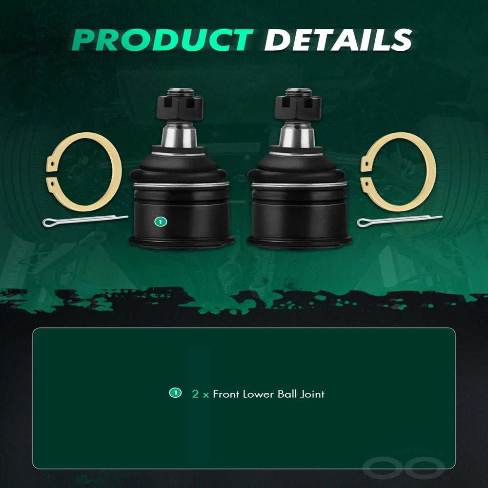 2X Front Suspension Lower Ball Joint Set for Honda CR-V (1999–2001)