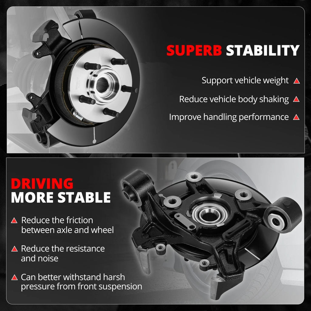 Loaded Wheel Knuckle for Ford Explorer Sport Trac, Mountaineer (2006–2010)