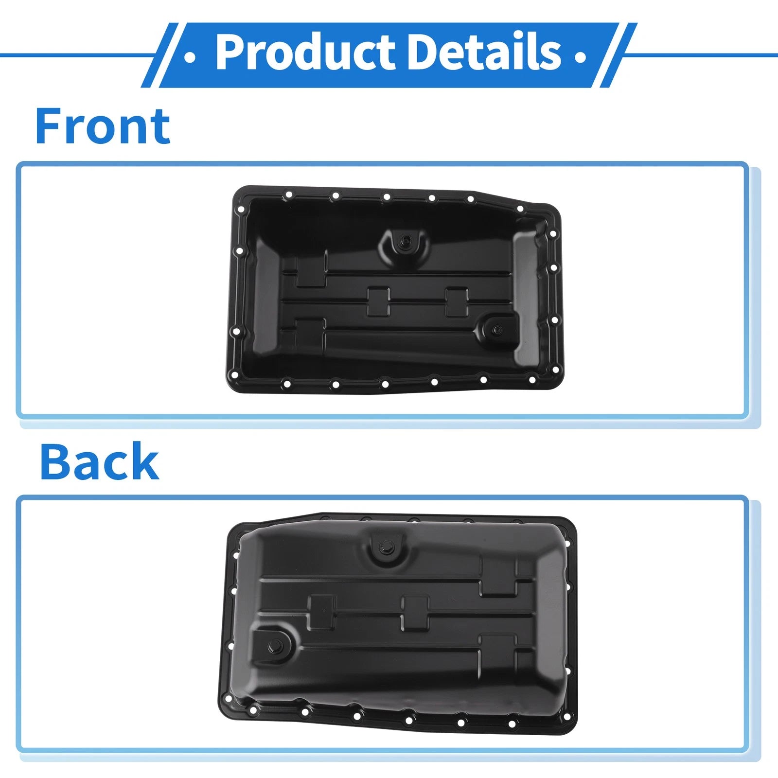 Engine Oil Pan for Lexus GX470 (2004–2009) 351060C010 Aluminum Alloy Black