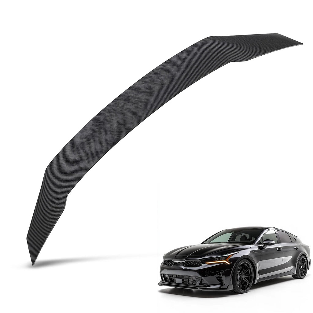 R Style Duckbill Trunk Spoiler for Kia K5 (2021–2023) Carbon Look ABS
