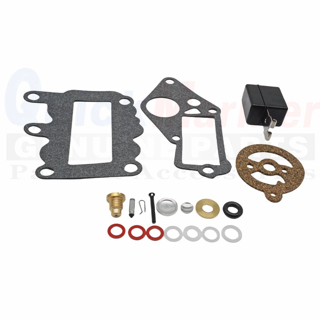 Carburetor Kit with Float for Johnson Evinrude Outboard 9.5 (BRP OMC 382048)