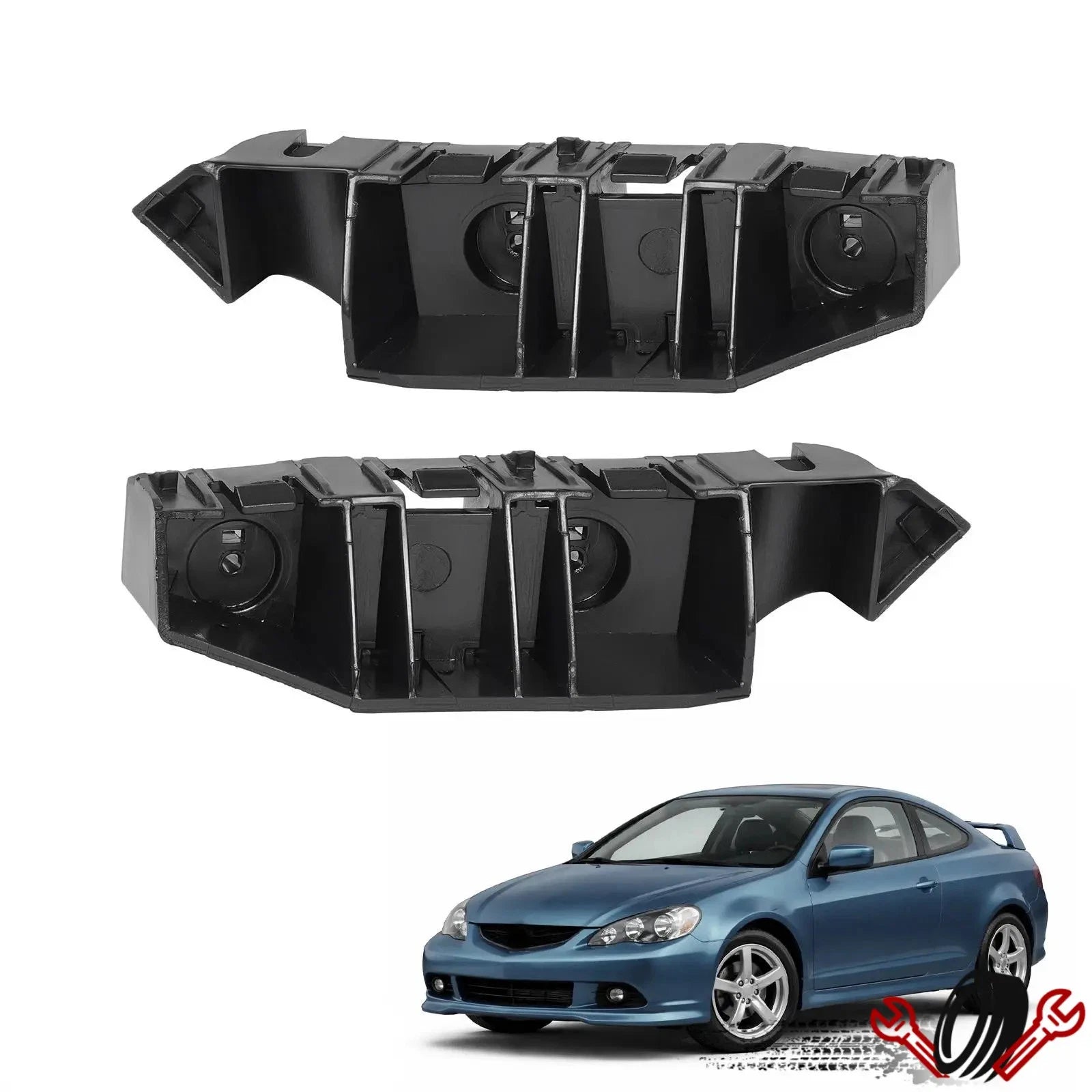 Set of 2 Front Bumper Spacer Retainer Brackets for Acura RSX (2002–2006)