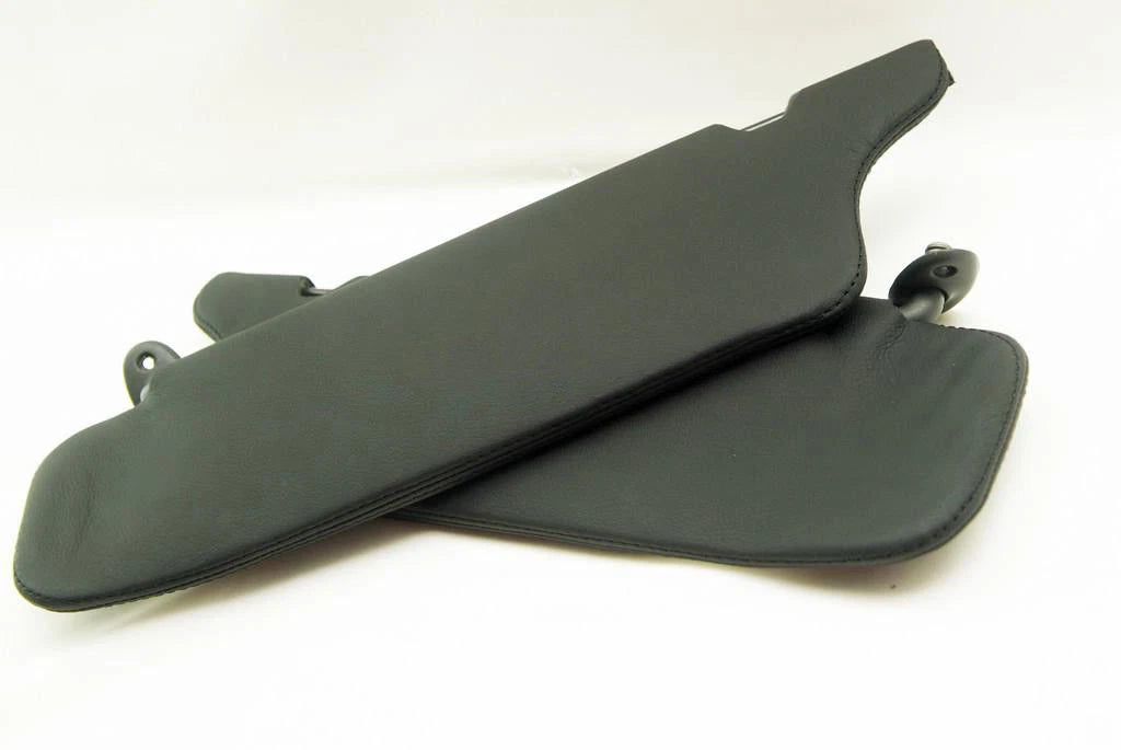Sunvisors Covers for Ford Mustang (1994–2004) Black Leather Synthetic