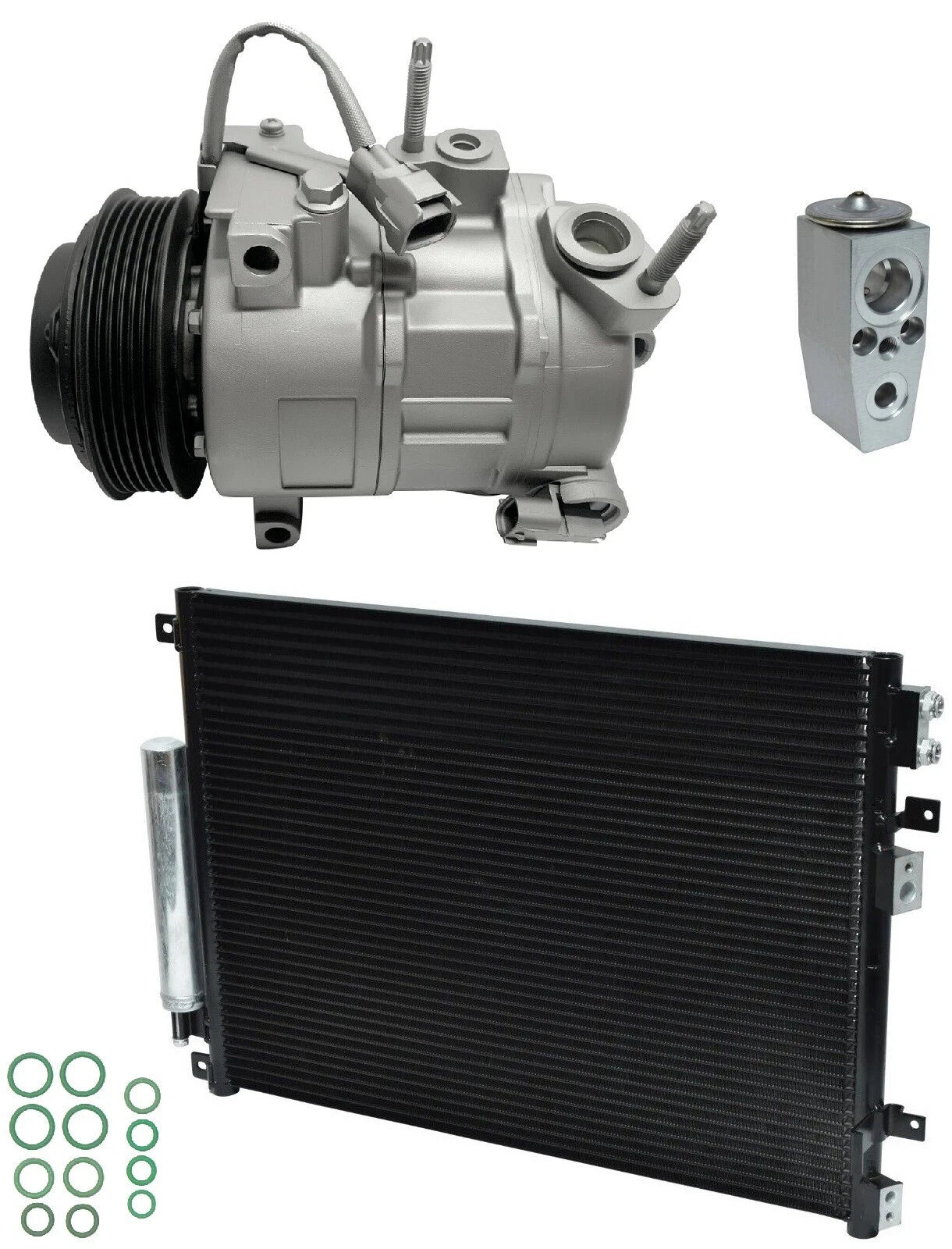 A C Compressor Kit With Condenser for Dodge Challenger 6.4L (2019-2019)