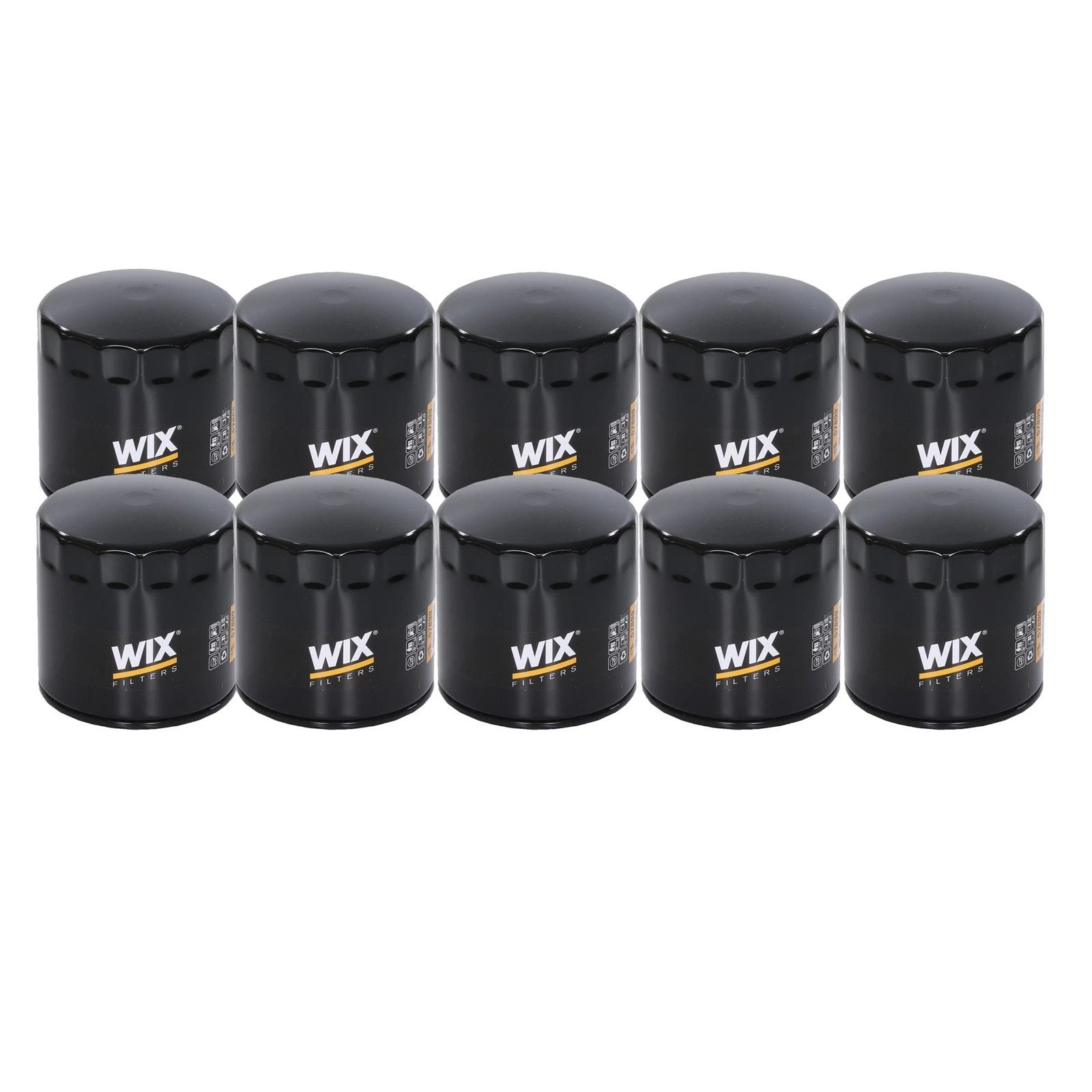 Set of 10 Engine Oil Filters for Chrysler Dodge Jeep Ram (Spin-On)