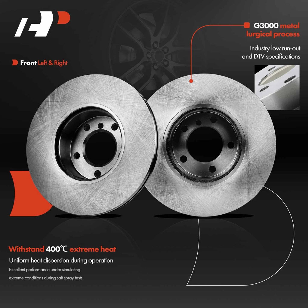 Front Disc Brake Rotors for BMW 320i 228i 230i 323i 328d (2013–2018)