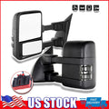 Set of 2 Manual Tow Mirrors for Ford F250 F350 F450 F550 Super Duty