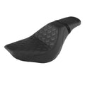 Black Driver Passenger Seat for Harley Street Bob Softail Slim (2018-2025)