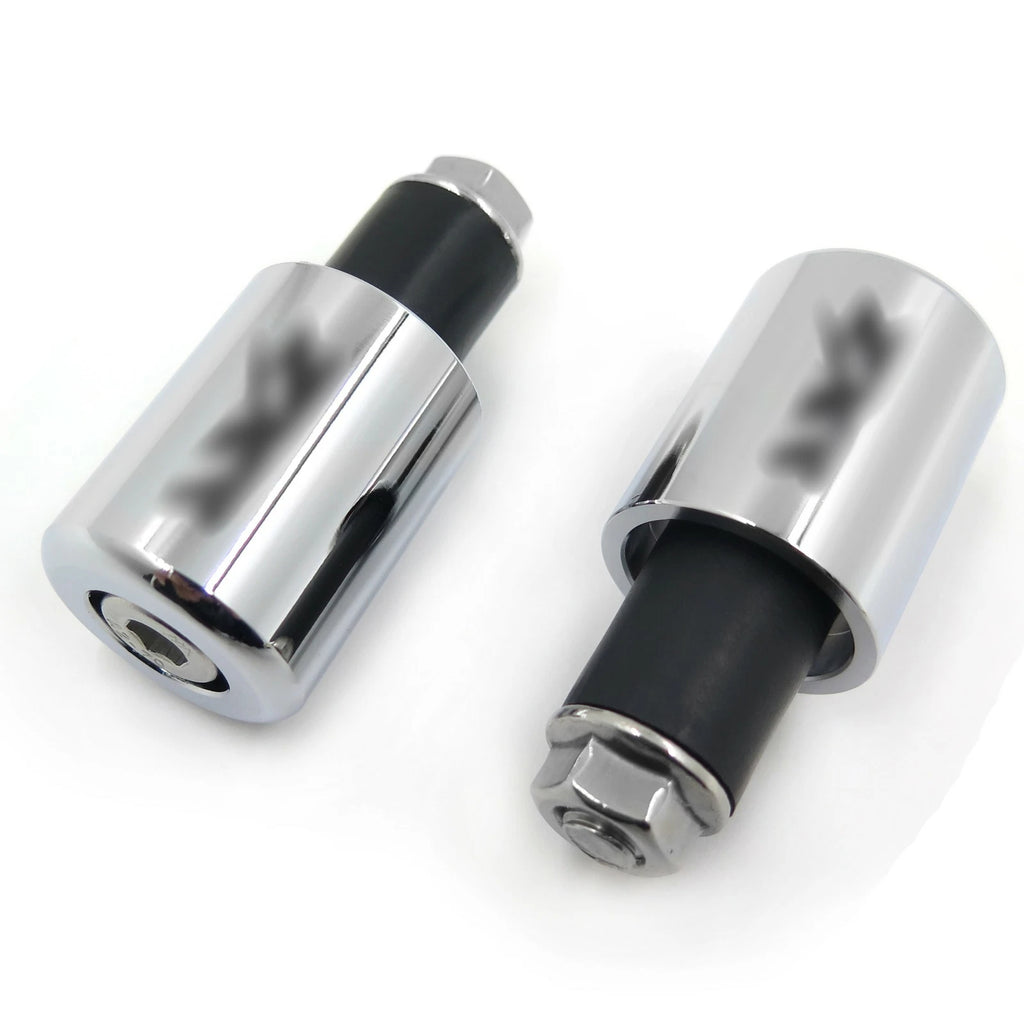 Bar Ends "ZXR" Chrome Rubber for Kawasaki Ninja 650R / EX650R (2006–2012)