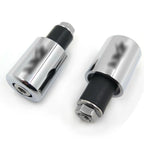Bar Ends "ZXR" Chrome Rubber for Kawasaki Ninja 650R / EX650R (2006–2012)