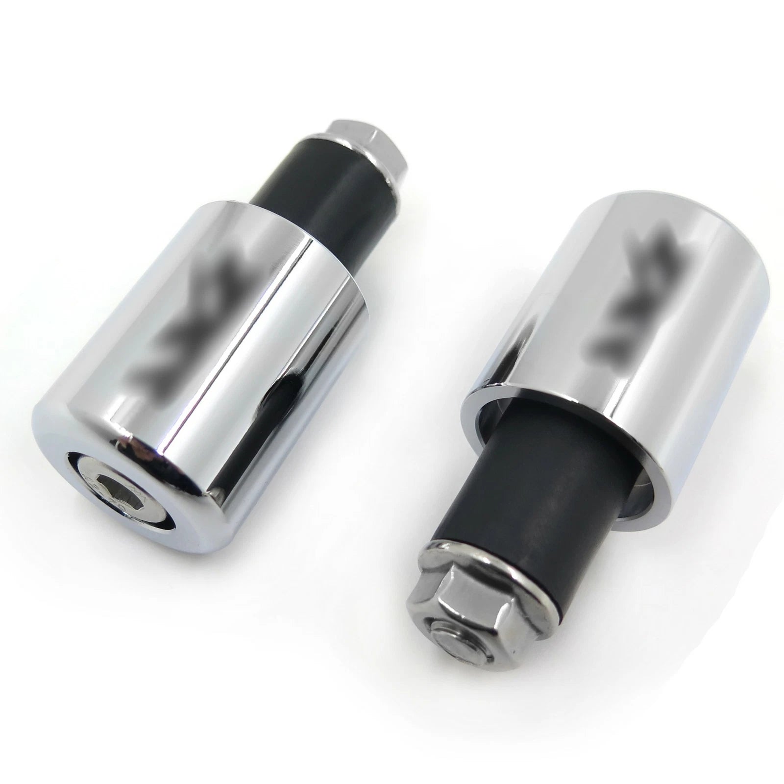 Bar Ends "ZXR" Chrome Rubber for Kawasaki Ninja 650R / EX650R (2006–2012)