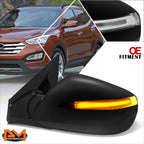 Memory Heated Turn Signal Blind Spot Side Mirror Left for Santa Fe Sport (2013–2018)