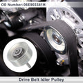 Drive Belt Idler Pulley for Audi Q7 (2011–2019) No. 06E903341H Silver Tone