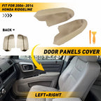 2X Door Armrest Cover Leather Beige for Honda Ridgeline (2006–2014) EPY