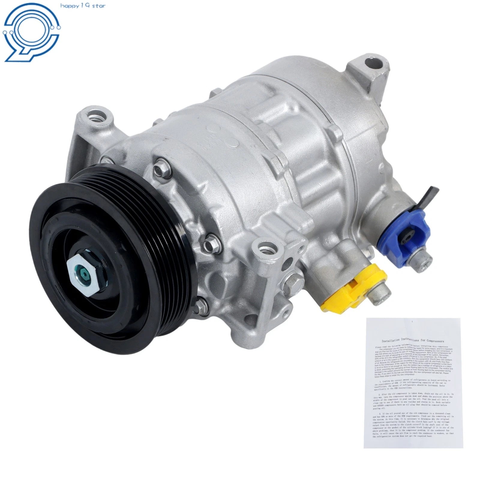A/C Compressor with Clutch for Audi A4 Q7 A6 (2016-2020)