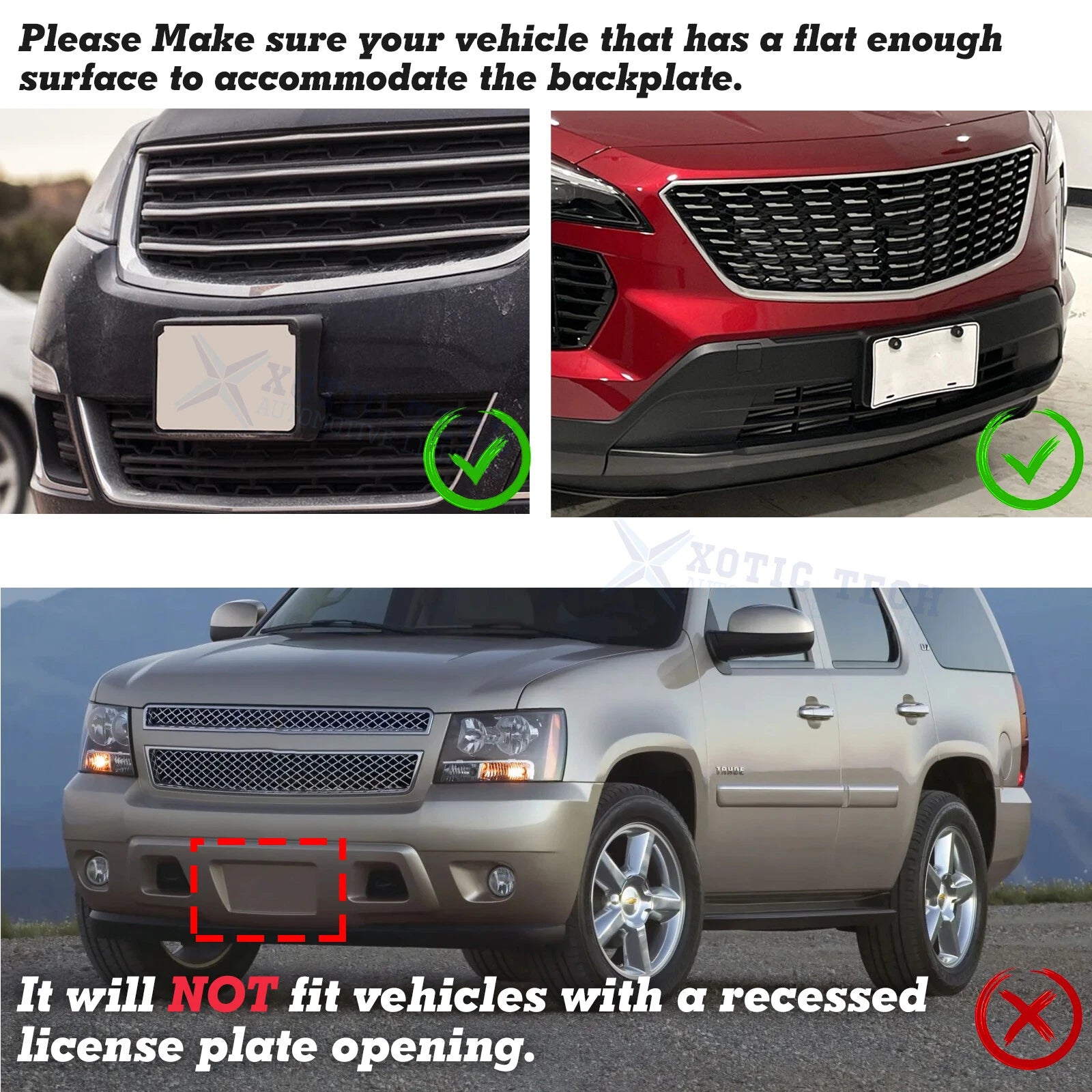 License Plate Mount Bracket for Universal Silver Front Bumper (Off-Road)