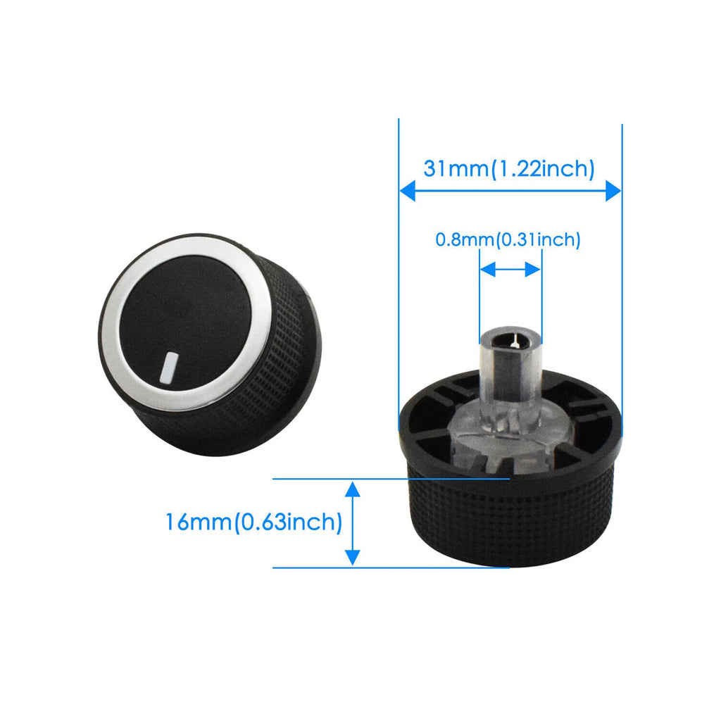 3X A/C Heater Temp Control Knob for Chevrolet Express Van Savana (2008–2017) 84793085