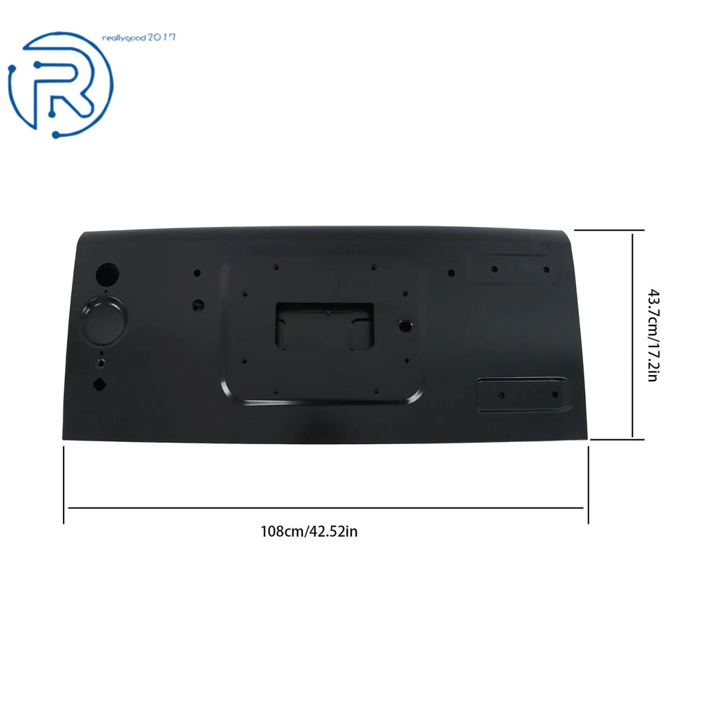 Black Steel Tailgate for Jeep Wrangler (2007-2018)