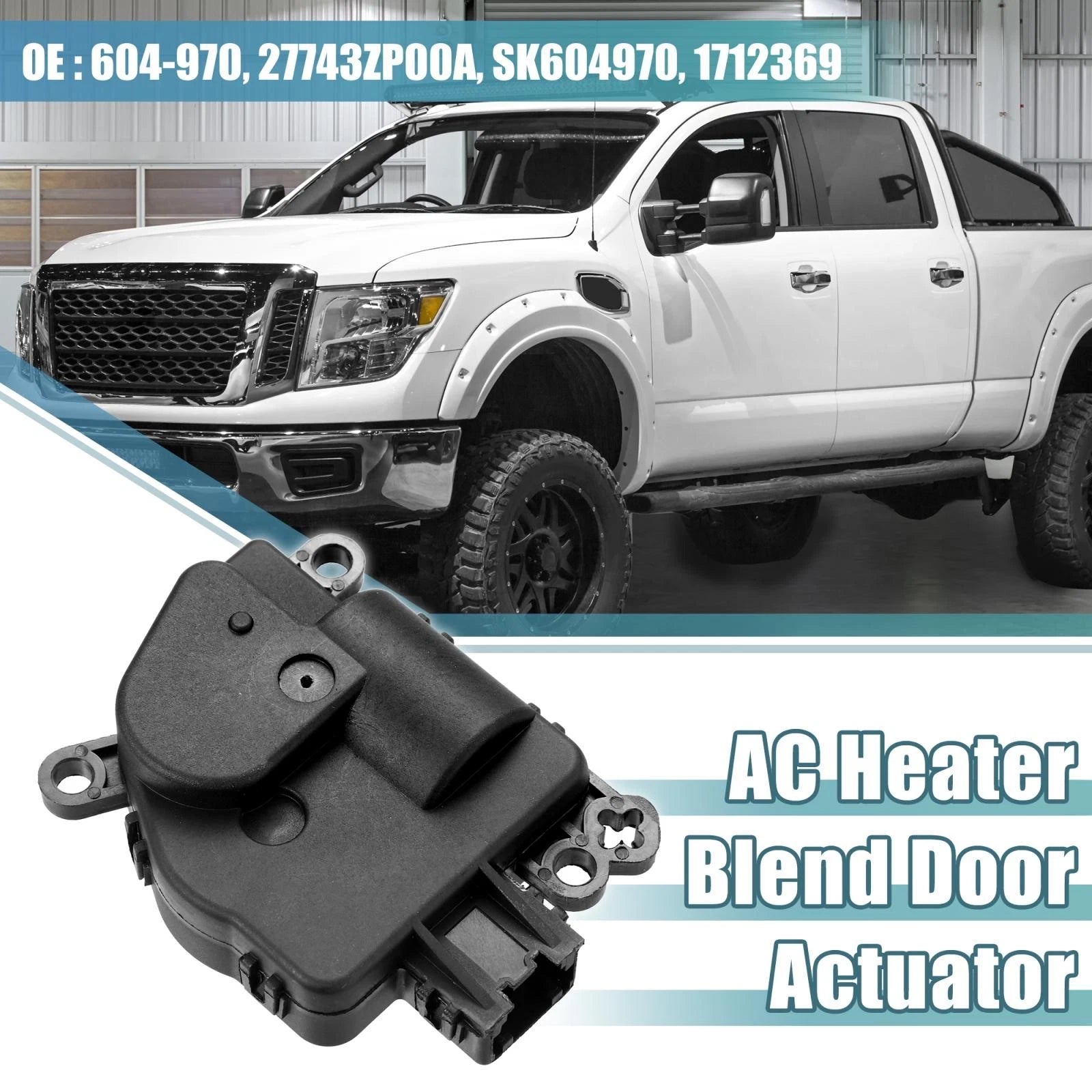 AC Heater Blend Door Actuator for Nissan Titan Armada (2005–2015) 27743ZP00A