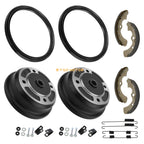 2PC Front Brake Drum & Shoes Kit for Kawasaki Mule 2510 3000 3010 3020 4000 4010