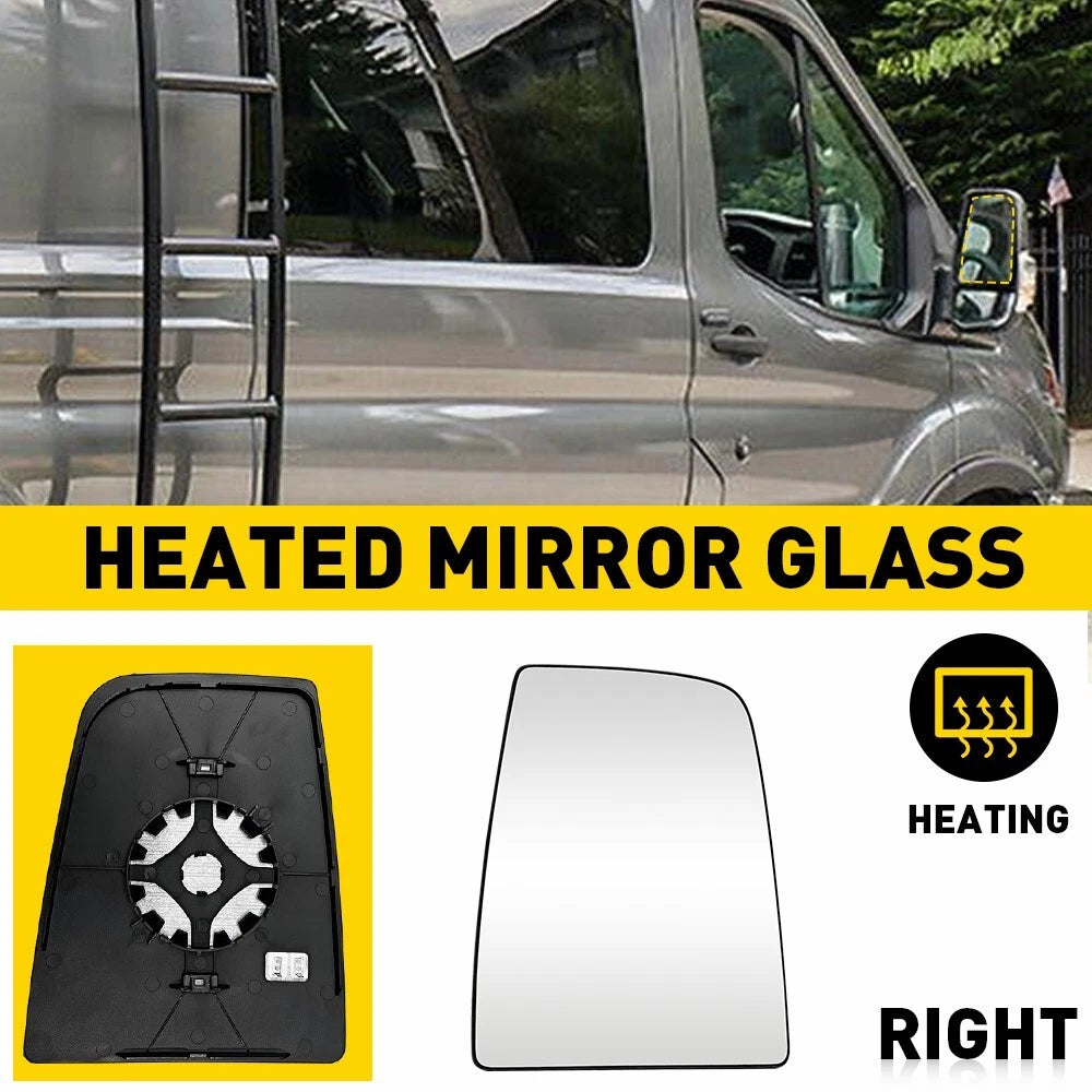 Mirror Glass Upper Right for Ford Transit 150 250 350 (2015–2022)