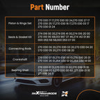 Engine Overhaul Rebuild Kit for Mercedes-Benz 1.6T