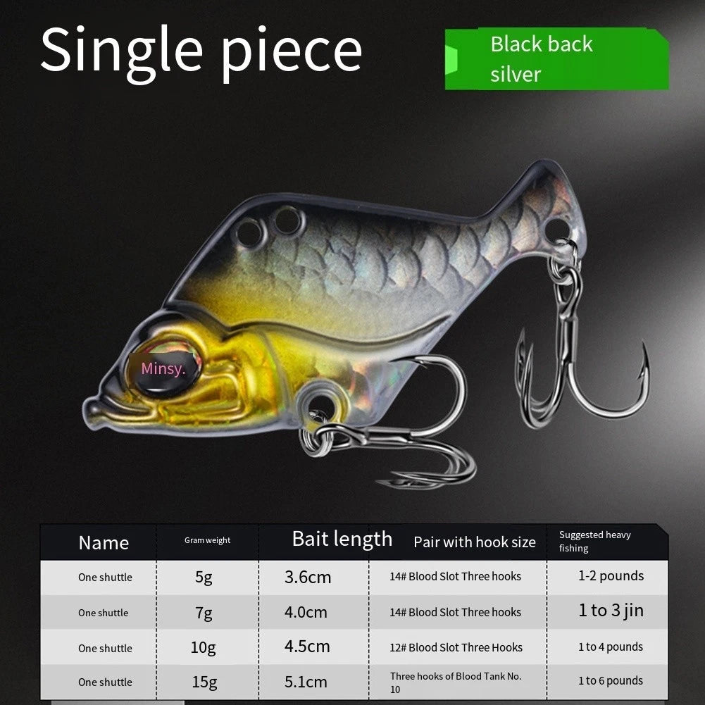 Vibration Lure 5g 7g 10g Zinc Alloy Rattling Baits for Fishing