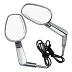 TCMT Rear View Mirrors with LED Turn Signals for Harley V-Rod (2002–2017)