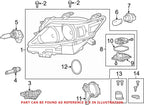 Headlight Bulb for Lexus GS300 GS350 GS430 GS460 IS250 IS350 IS F (OEM)