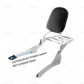 Chrome Backrest Sissy Bar Luggage Rack for Yamaha Vstar 400 650 (1998–2018)