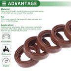 Set of 5 Oil Seal Rotary Shaft Seal FKM Rubber 18x25x7mm