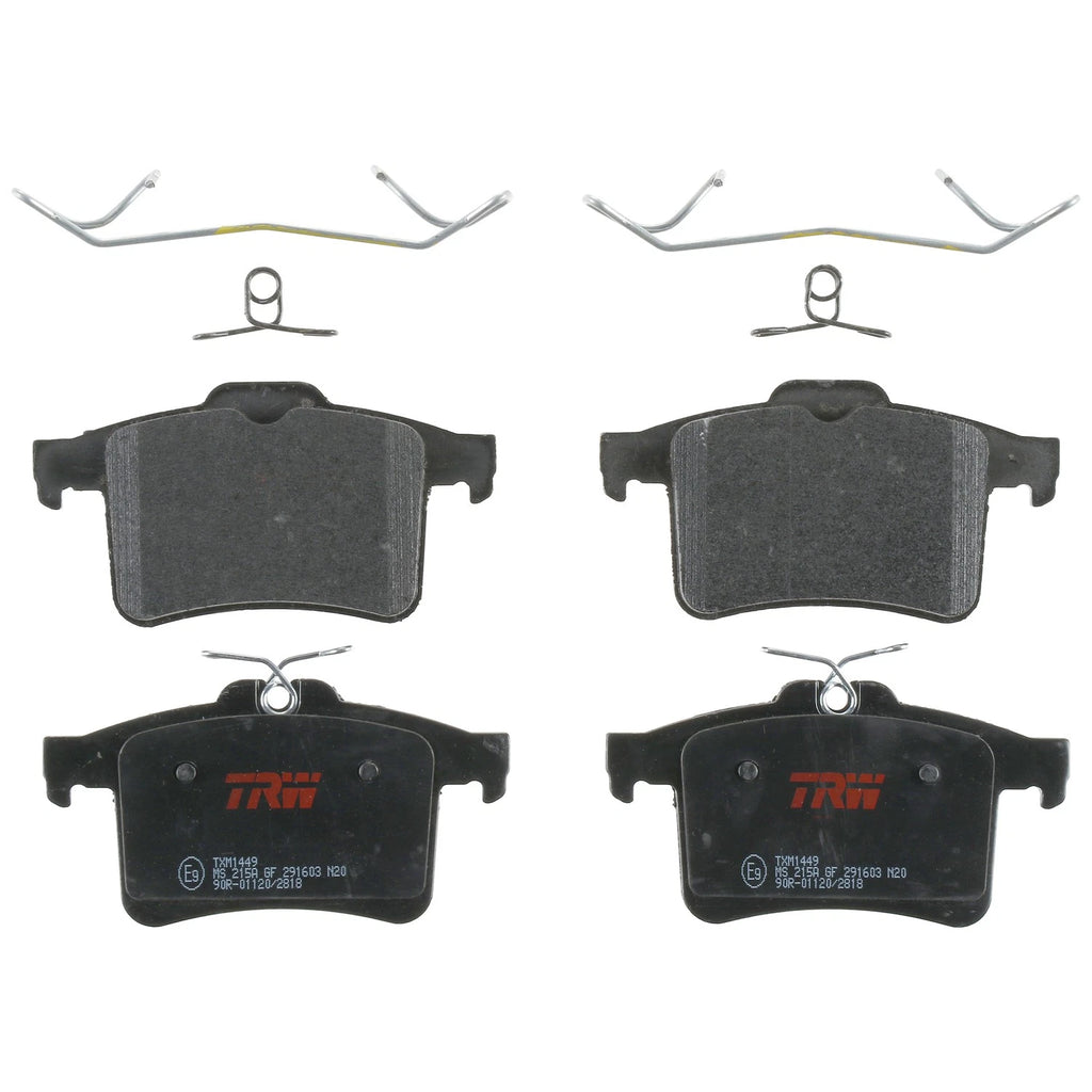 Set of 4 Disc Brake Pads for Jaguar XF (2010–2015)