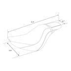 Driver Passenger Seat for Harley Softail Street Bob Heritage Classic (2018–2023)