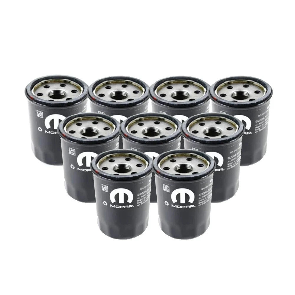 Set of 9 Engine Oil Filters for Chrysler Dodge 2.4L L4 (OEM)