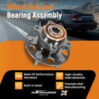 Rear Wheel Bearing Hub for Acura CSX (2006–2011) 5 Lugs ABS