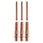 6PCS Collet Bodies Kit for WP17 WP18 WP26 Tig Torch (1.6mm, 2.4mm, 3.2mm)