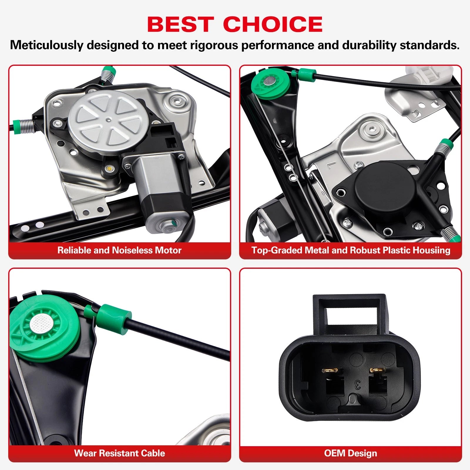 Power Window Regulator & Motor for Pontiac Grand Am (2002–2005)