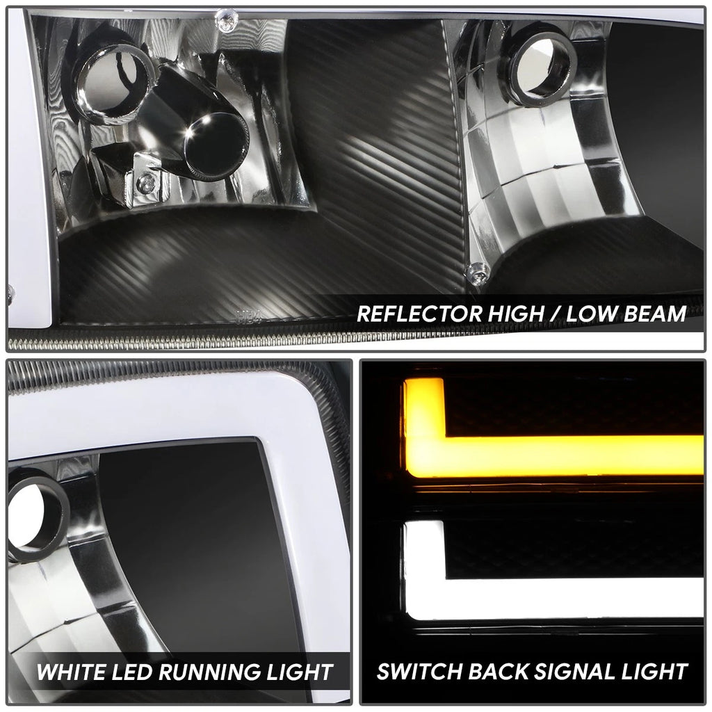 LED DRL Headlights & Signal Bumper Lamps for GMC Sierra Yukon XL (1999–2006)