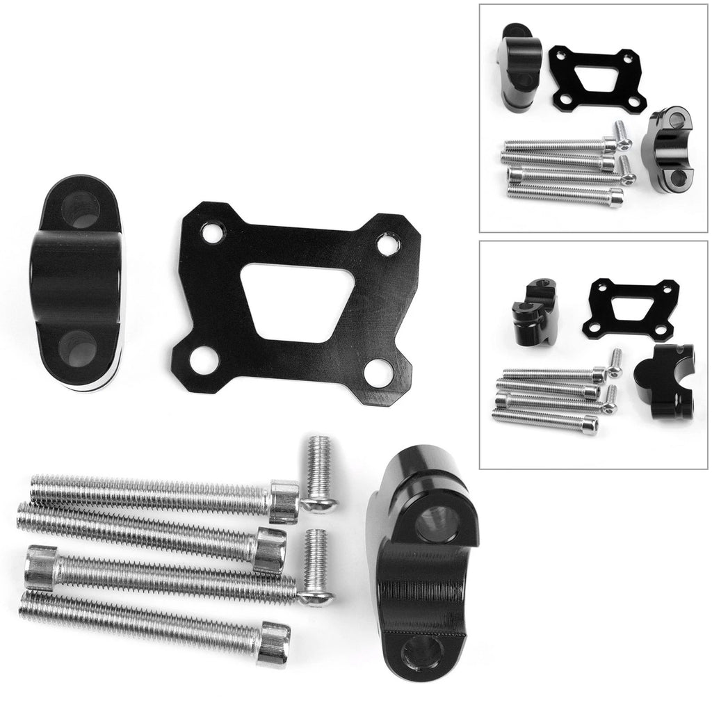 25mm Handlebar Risers for Yamaha Tracer 700 MT07 (2014–2018) Black