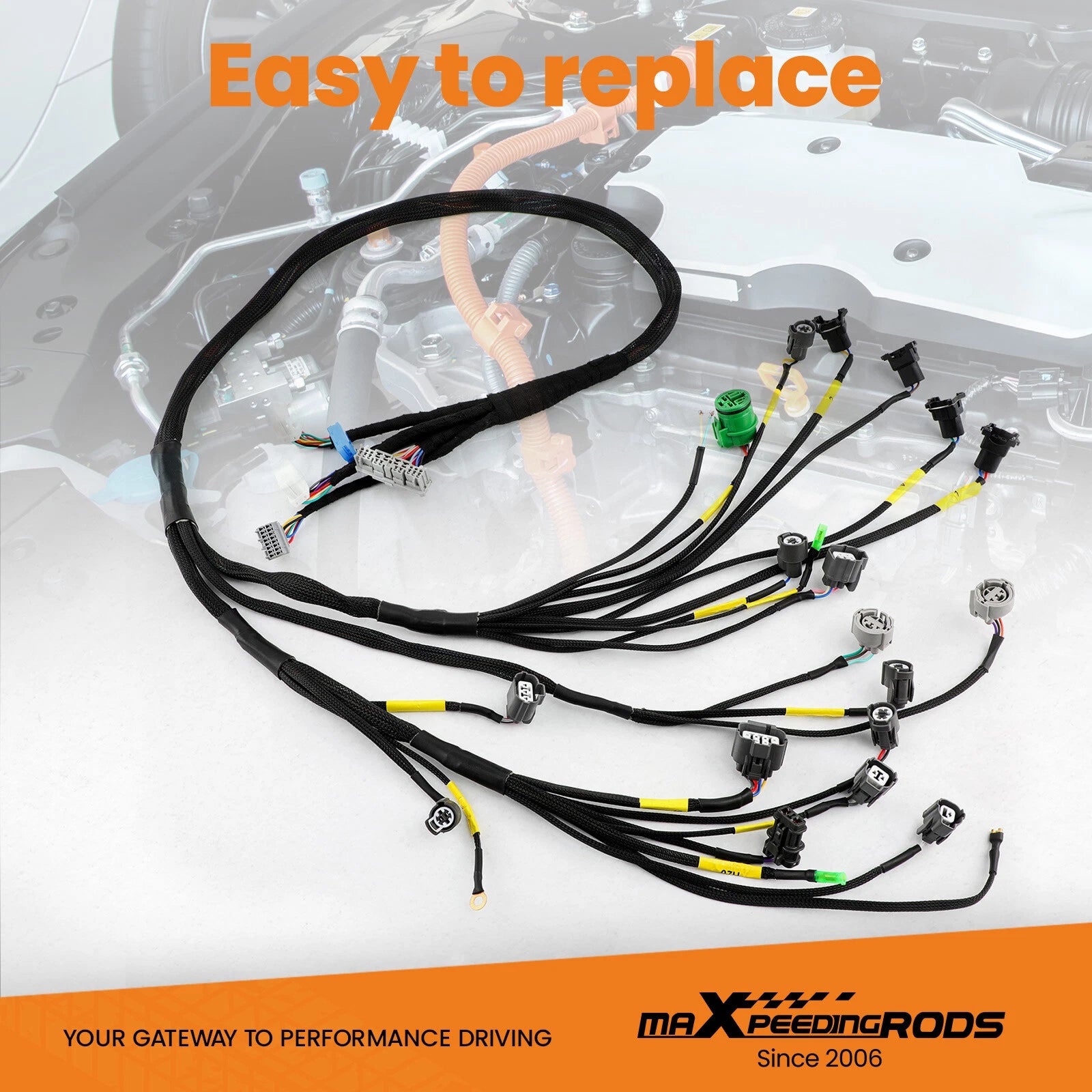 D/B-Series Tucked Engine Harness for Honda Civic Integra (1992-2000)